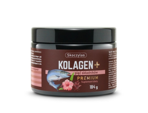 Skoczylas Kolagen z łososia + pięć składników premium Suplement diety 184g