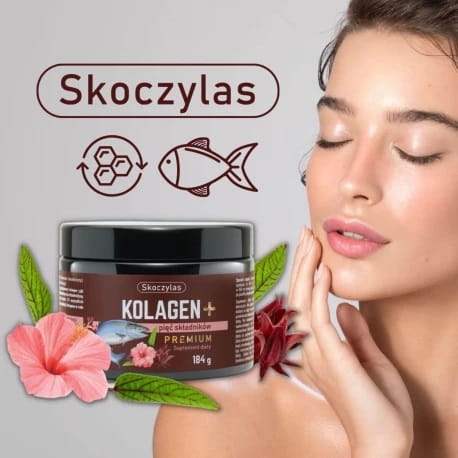 Skoczylas Kolagen z łososia + pięć składników premium Suplement diety 184g
