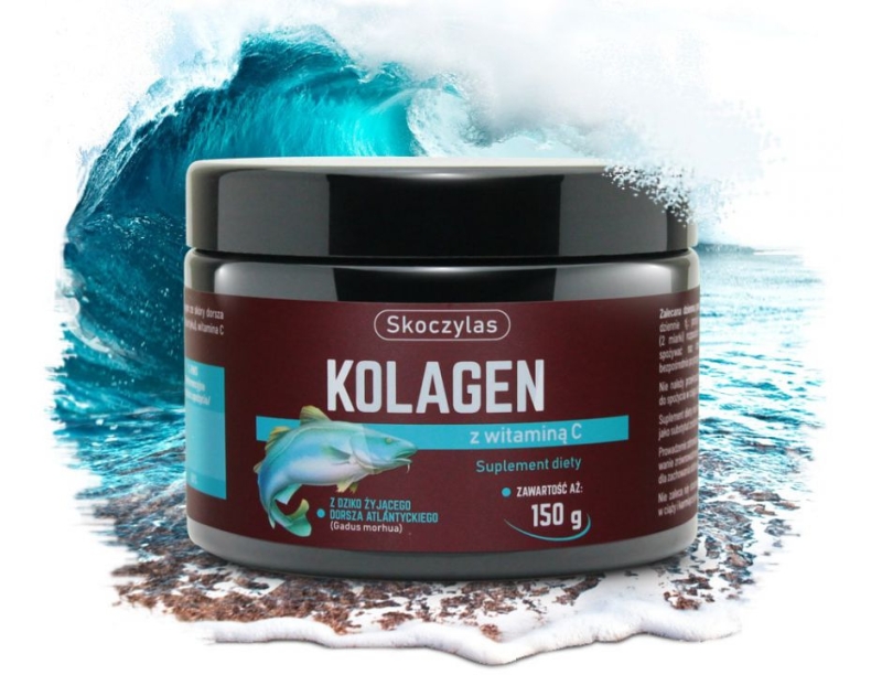 Skoczylas Kolagen z dorsza atlantyckiego dziko żyjącego Suplement diety 150g