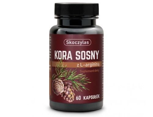 Skoczylas Kora sosny z L-argininą Suplement diety 60 kapsułek