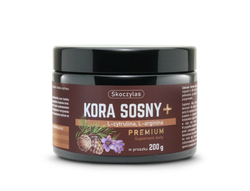 Skoczylas Kora sosny + L-cytrulina + L-arginina premium Suplement diety 200g