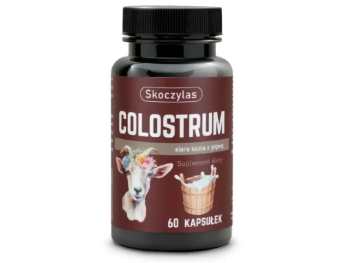 Skoczylas Colostrum Siara kozia z pigwą Suplement diety 60 kapsułek
