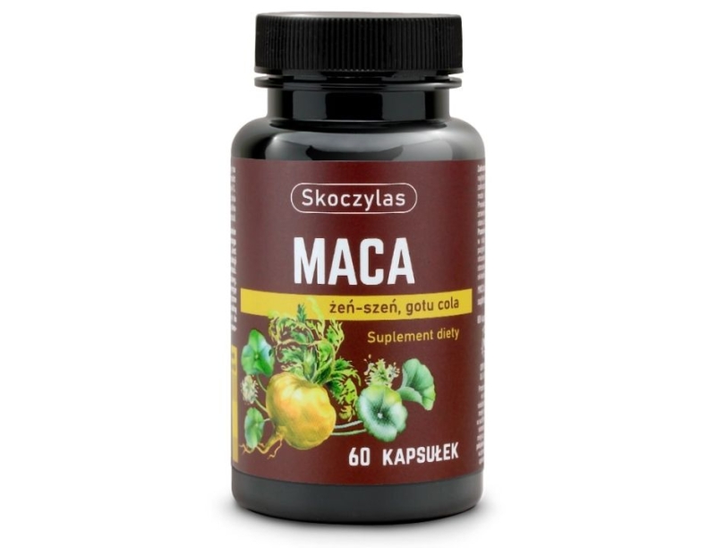 koczylas Maca + żeń-szeń + gotu cola Suplement diety 60 kapsułek