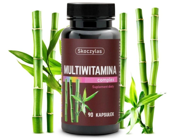 Skoczylas Multiwitamina + krzem, bor, jod Suplement diety 90 kapsułek