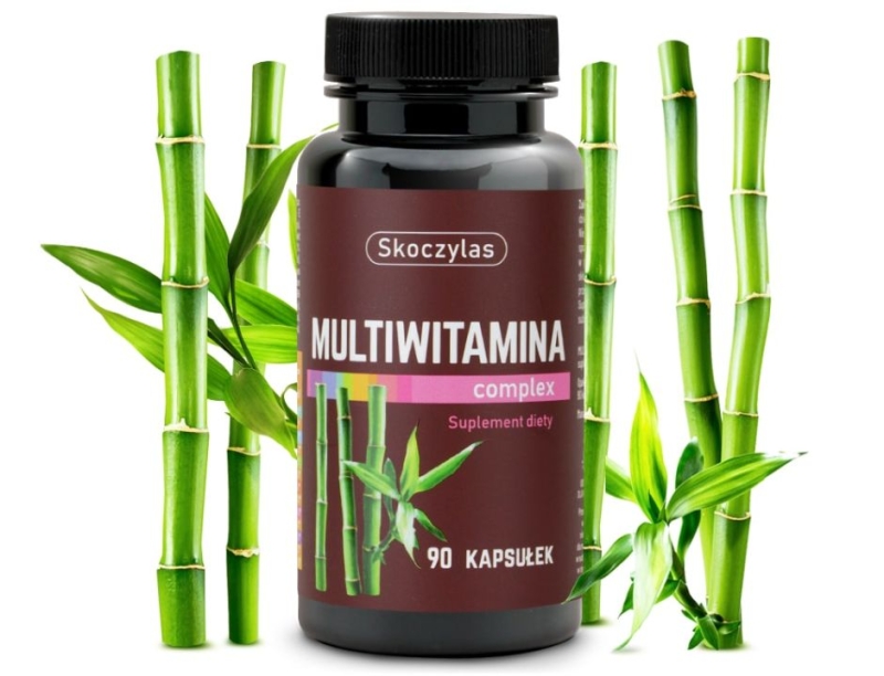 Skoczylas Multiwitamina + krzem, bor, jod Suplement diety 90 kapsułek