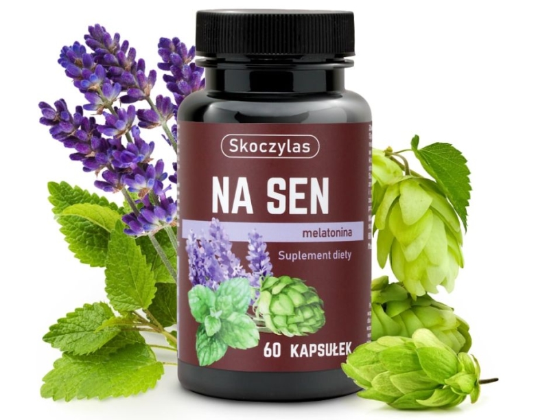 Skoczylas Na sen melatonina Suplement diety 60 kapsułek