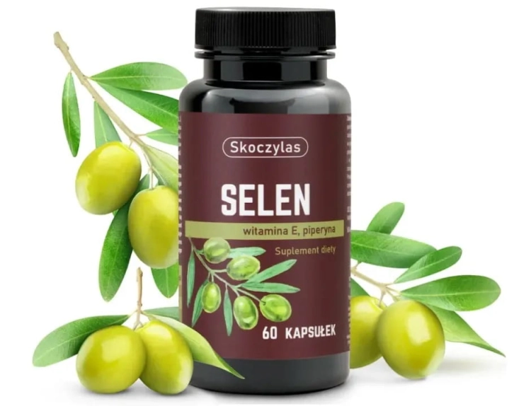 Skoczylas Selen, witamina E, piperyna Suplement diety 60 kapsułek