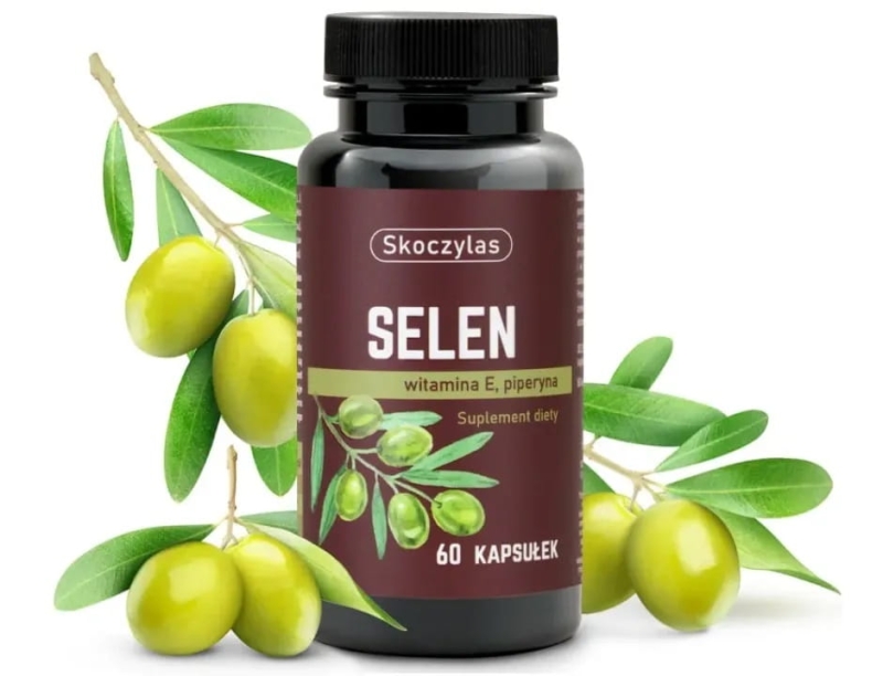 Skoczylas Selen, witamina E, piperyna Suplement diety 60 kapsułek