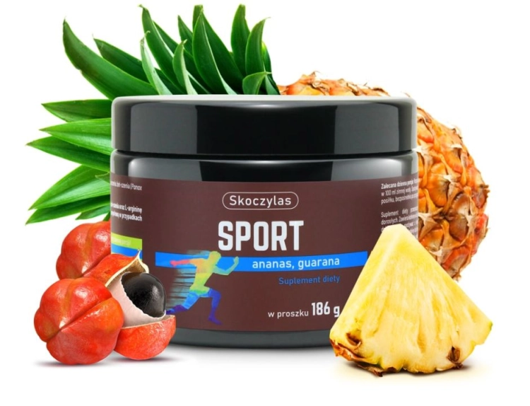 Skoczylas Sport ananas, guarana Suplement diety 186g