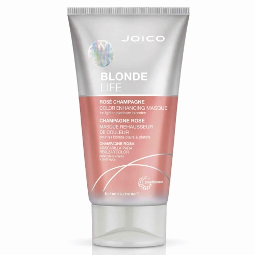 Joico blonde life rose champagne Maska tonująca do włosów blond 150ml .jpg
