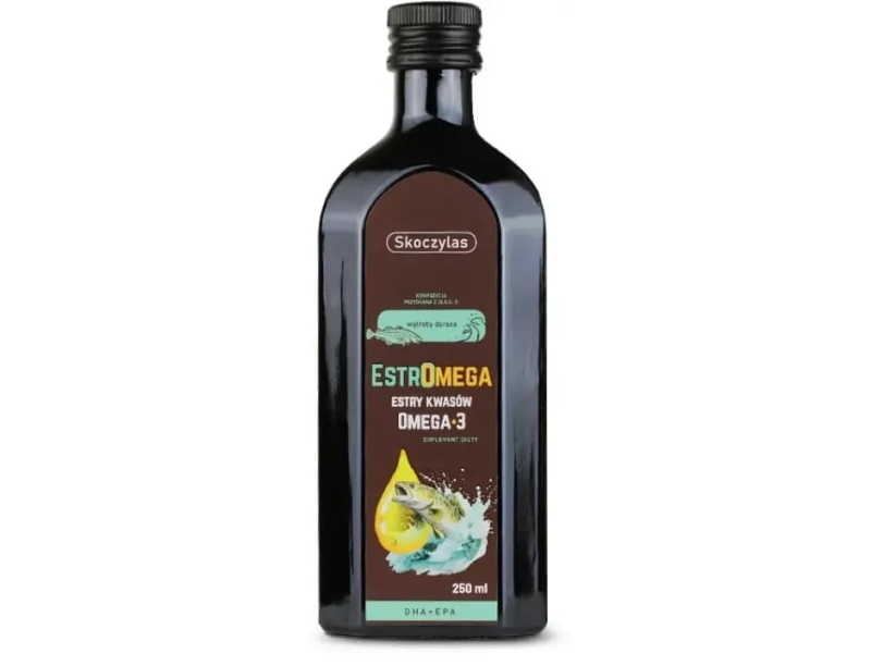 Skoczylas Estromega rybie kwasy omega 3 dha+epa Suplement diety 250ml