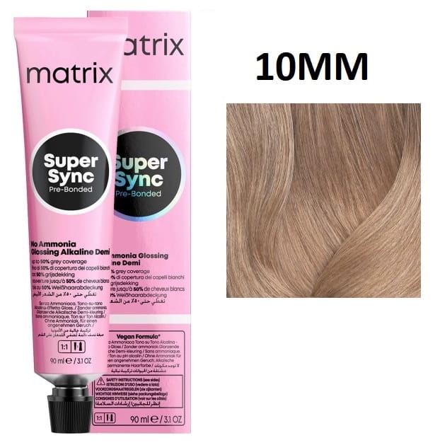 Matrix Color Sync Krem bez amoniaku toner 10MM bardzo jasny blond mokka mokka 90ml