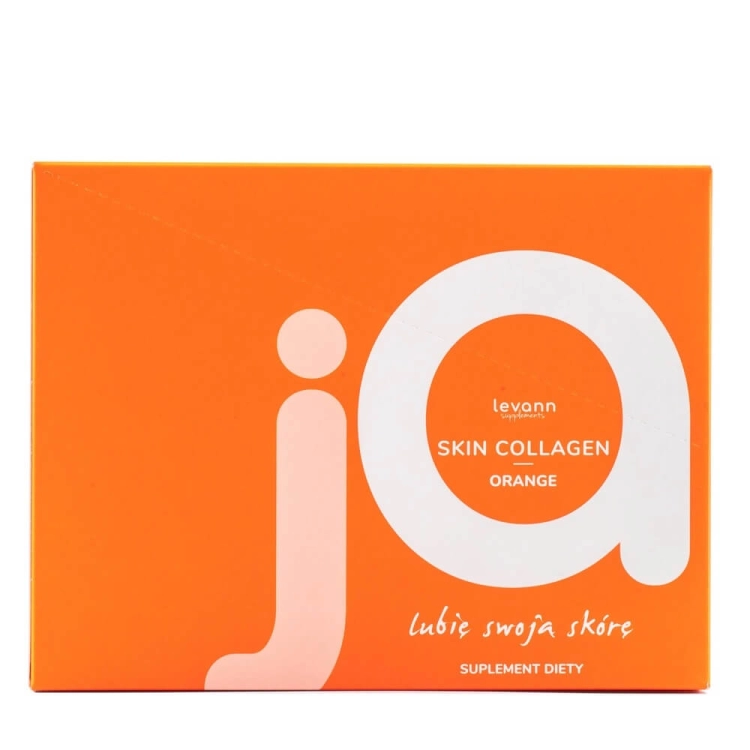 Levann ja skin collagen orange Kolagen suplement diety pomarańcza 30 saszetek.jpg