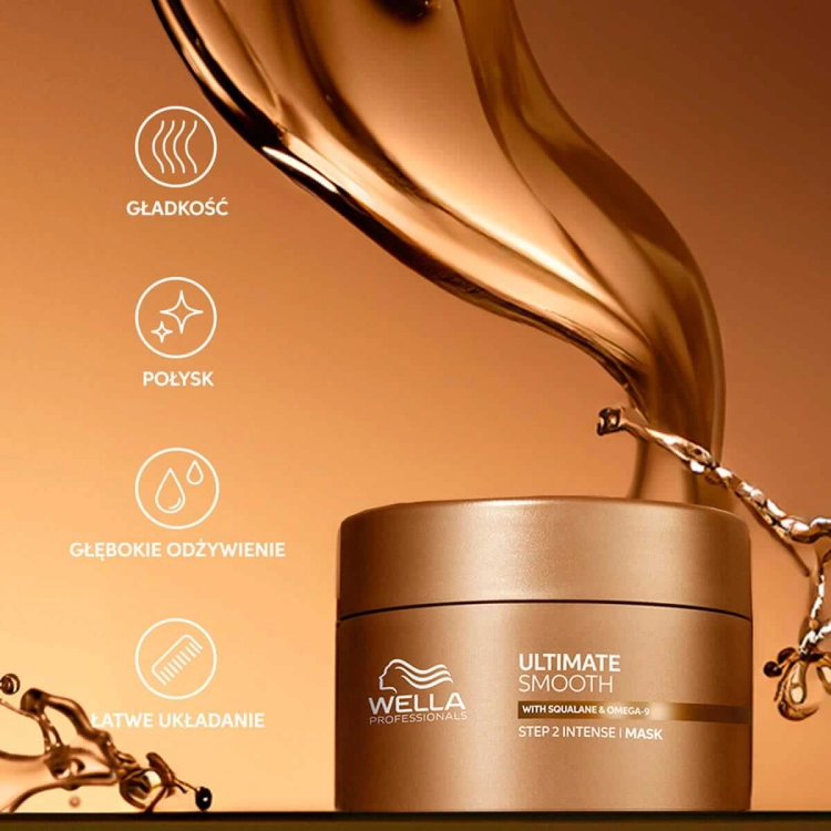 Wella ultimate smooth Maska wygładzająca do włosów suchych i puszących 150ml