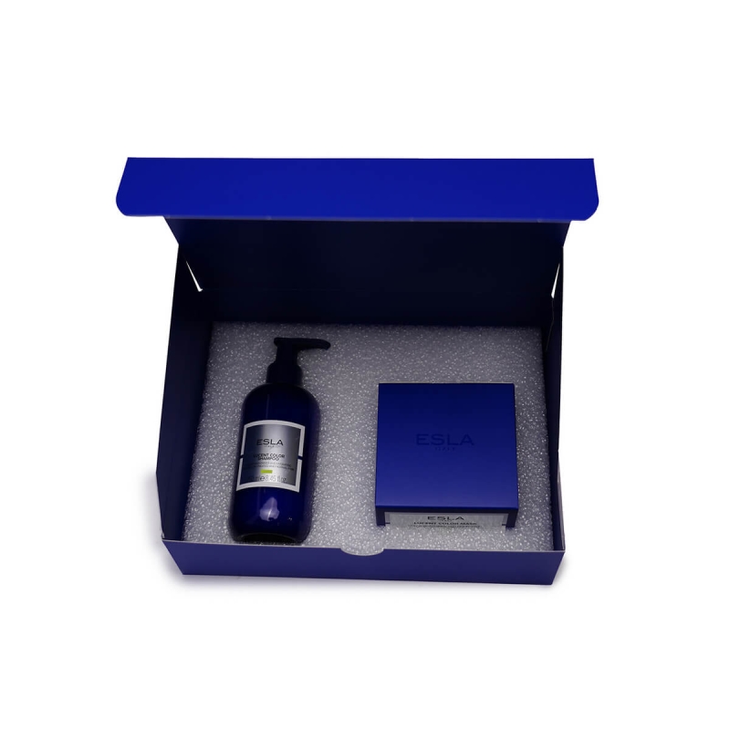 Esla color maintenance Zestaw do włosów farbowanych Szampon 250ml Maska 250ml.jpg