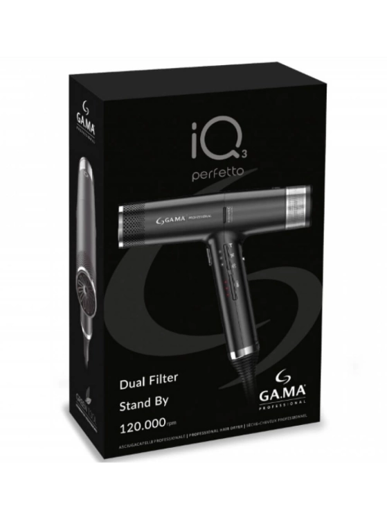 GA.MA iq 3 perfetto Suszarka do włosów z ozonem i dyfuzorem 1600-2000w czarna.jpg