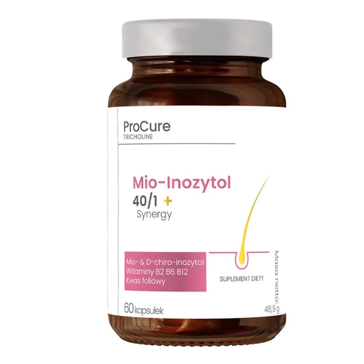Pro cure tricholine mio-inozytol 40/1 + synergy Suplement diety 60 kapsułek.jpg