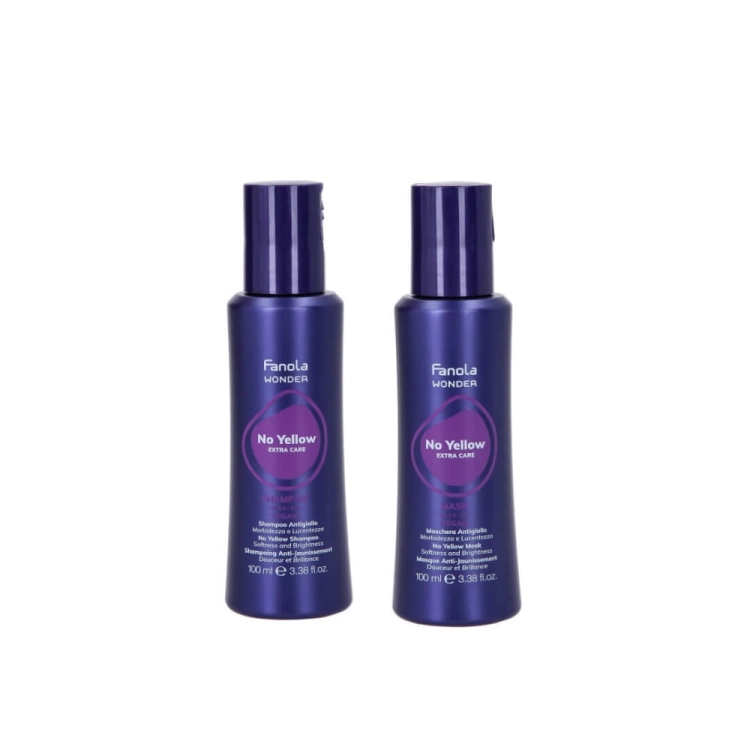 Fanola No Yellow Zestaw do blondu Fioletowy Szampon i Maska 2x 100ml.jpg