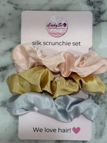 Silk scrunchie set Jedwabne gumki do włosów zestaw 3 sztuki.jpg