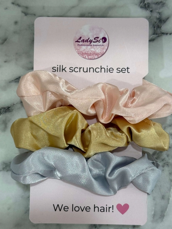 Silk scrunchie set Jedwabne gumki do włosów zestaw 3 sztuki.jpg