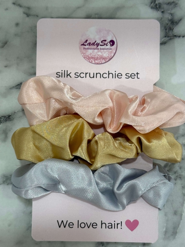 Silk scrunchie set Jedwabne gumki do włosów zestaw 3 sztuki.jpg