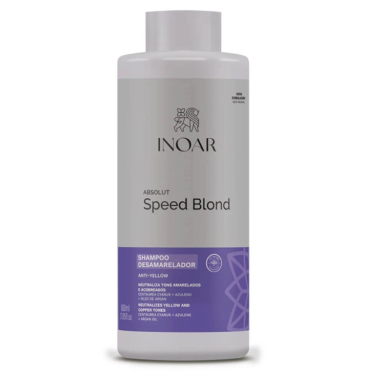 INOAR ABSOLUT Speed Blond - Szampon dla włosów blond po keratynowym prostowaniu 800ml.jpg