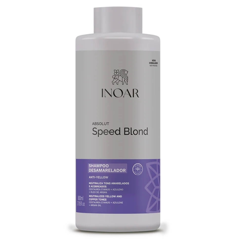 INOAR ABSOLUT Speed Blond - Szampon dla włosów blond po keratynowym prostowaniu 800ml.jpg