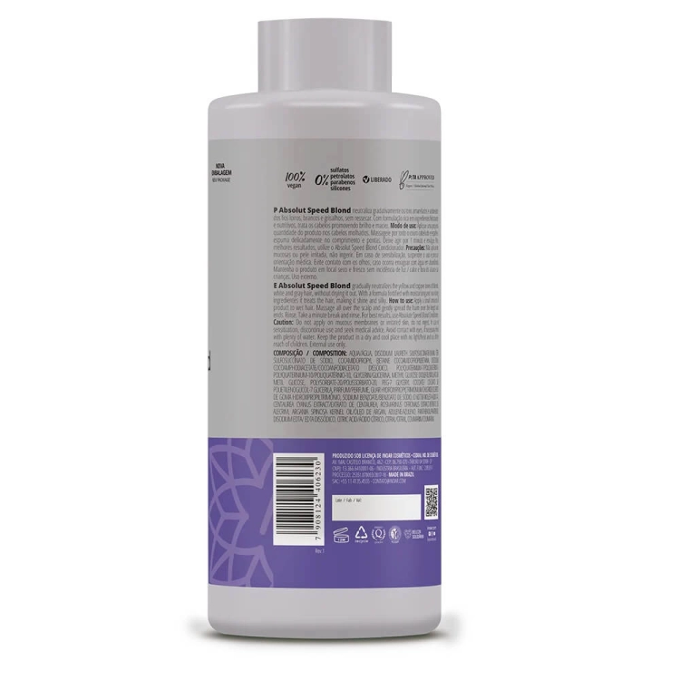 INOAR ABSOLUT Speed Blond - Szampon dla włosów blond po keratynowym prostowaniu 800ml.jpg