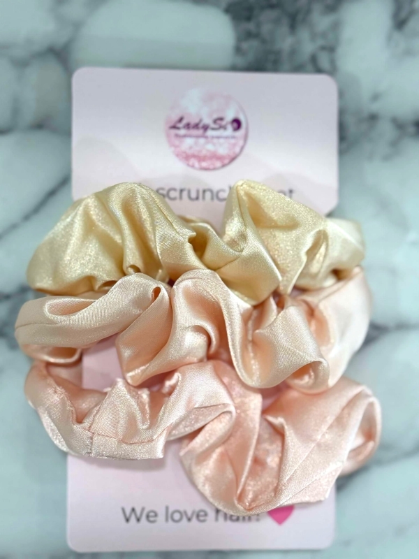 Silk scrunchie set Jedwabne gumki do włosów zestaw 3 sztuki IMG_4085.jpg