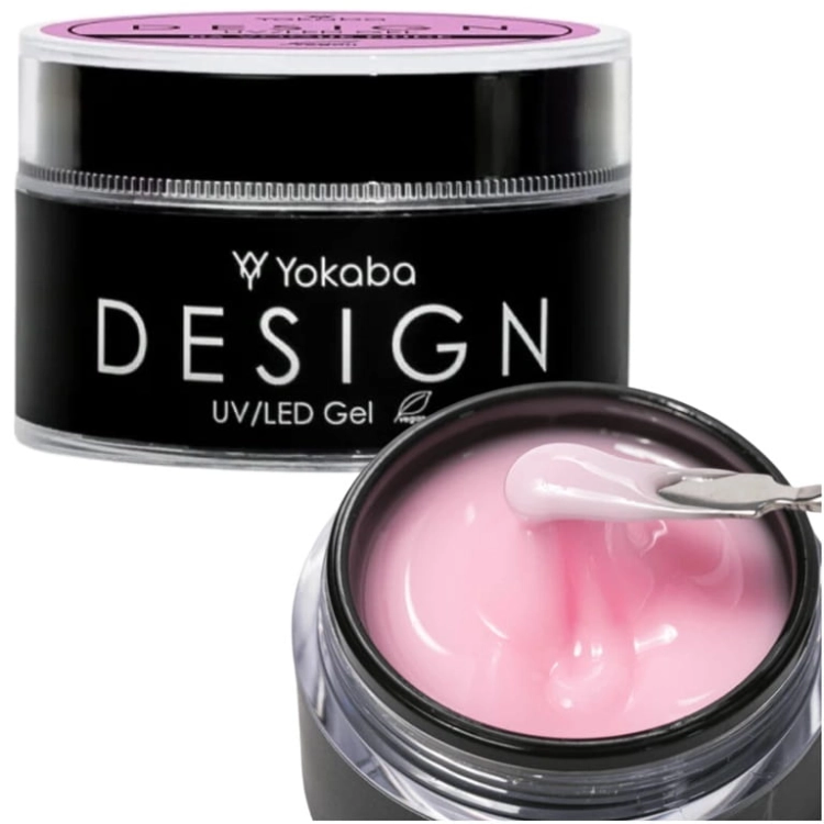 Yokaba 04 mask pink design uv/led Żel samopoziomujący do paznokci różowy 50ml