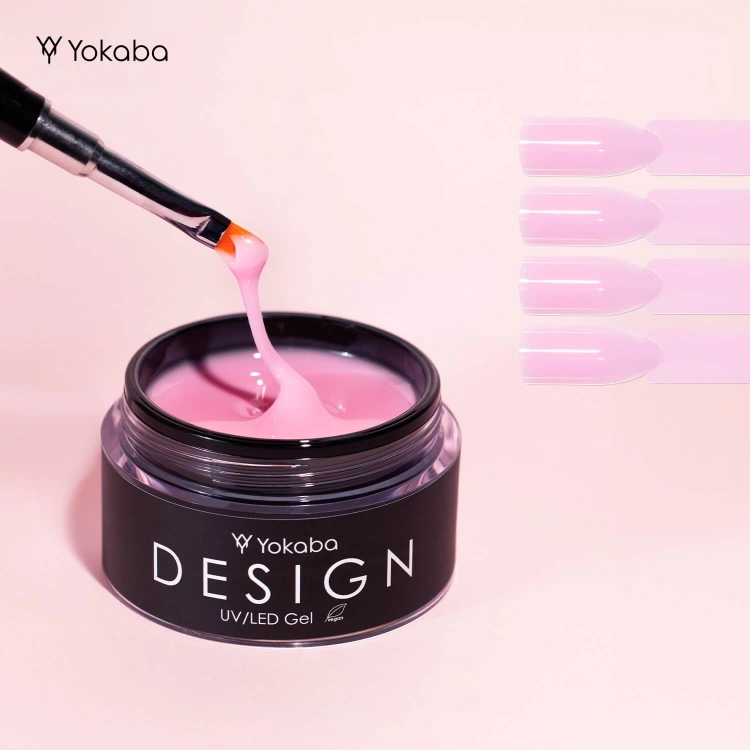 Yokaba 10 blush fantasy design uv/led Żel samopoziomujący do paznokci 50ml