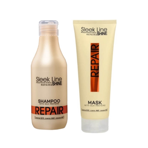 Stapiz Sleek Line Repair Zestaw do włosów zniszczonych Szampon 300ml + Maska 250ml.jpg