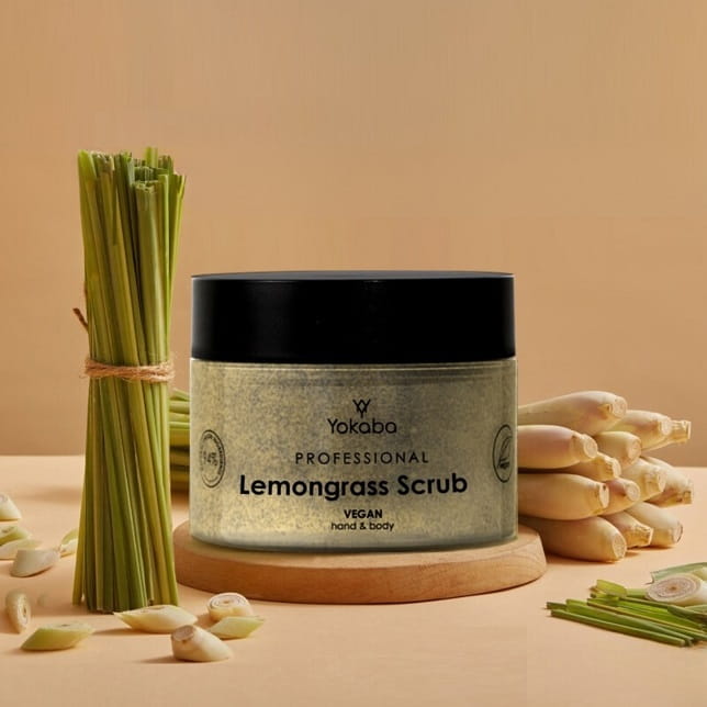 Yokaba lemongrass scrub hand&body Peeling do ciała i dłoni 200g