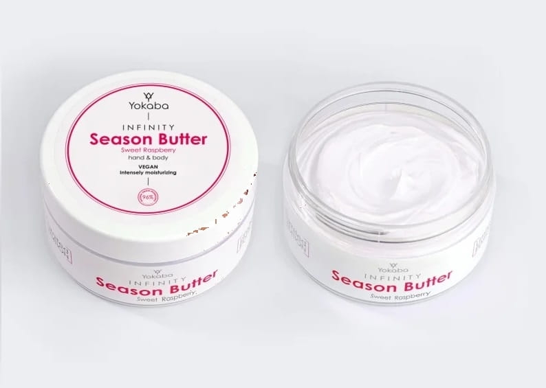 Yokaba raspberry butter hand&body Intensywnie nawilżające masełko balsam do ciała i rąk 200ml