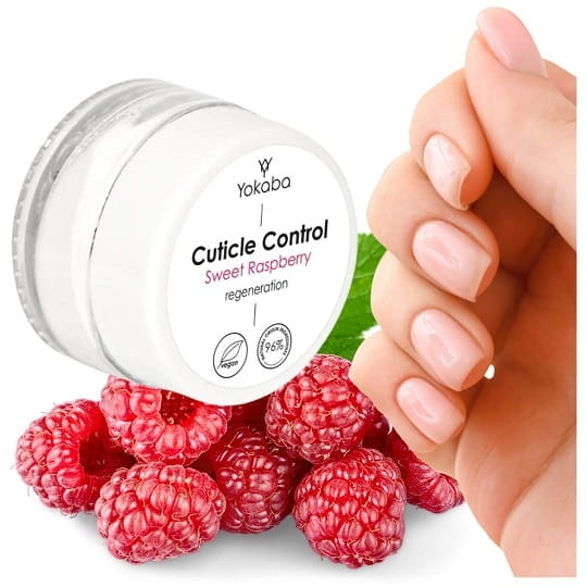 Yokaba cuticle control Regenerujące masełko do skórek o zapachu malinowym 15g
