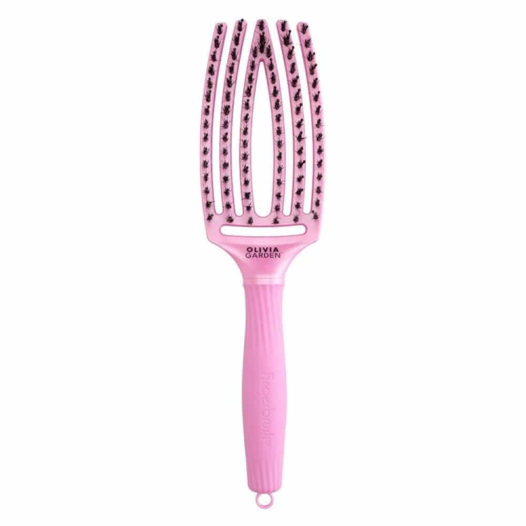Olivia Garden Finger Brush Szczotka rozczesująco-masująca arctic lights różowa.jpg