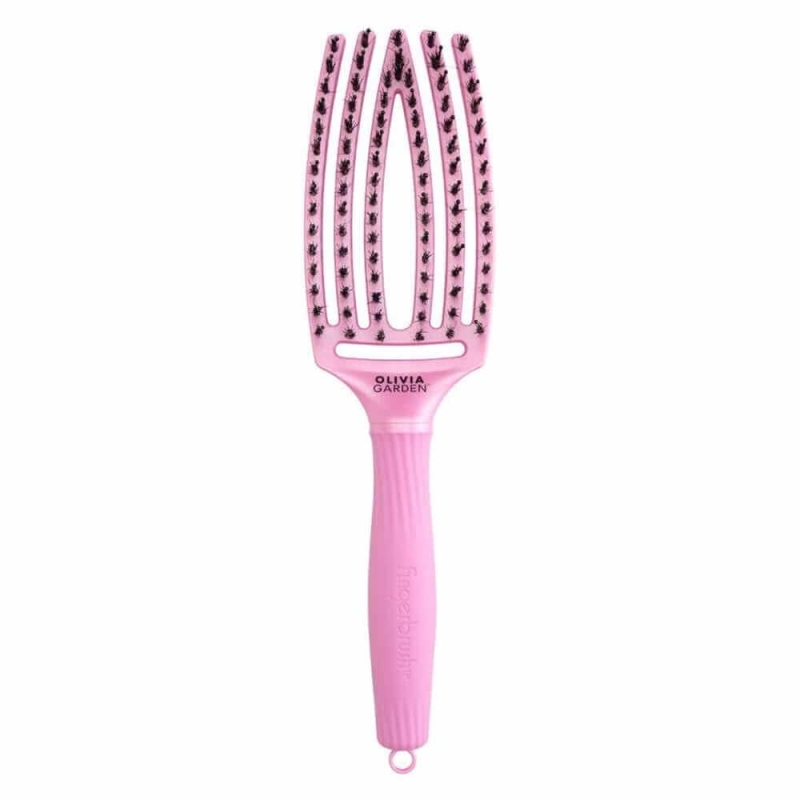 Olivia Garden Finger Brush Szczotka rozczesująco-masująca arctic lights różowa.jpg