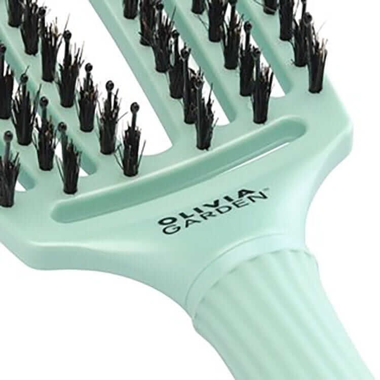 Olivia Garden Finger Brush Szczotka rozczesująco-masująca arctic lights zielona.jpg