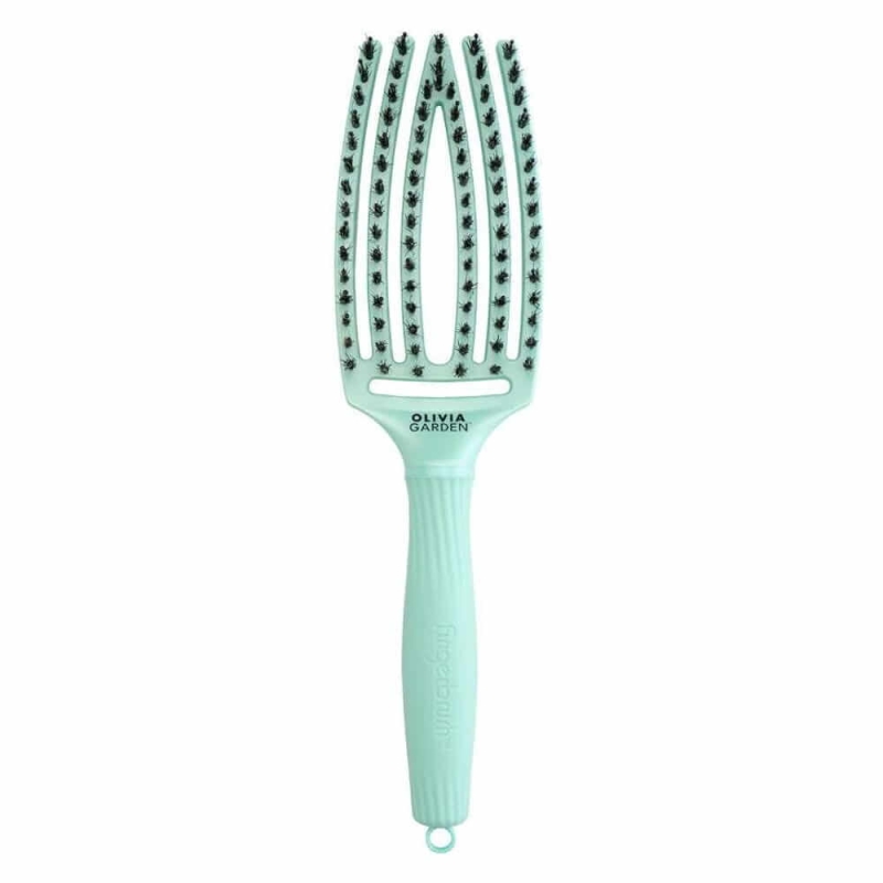 Olivia Garden Finger Brush Szczotka rozczesująco-masująca arctic lights zielona.jpg