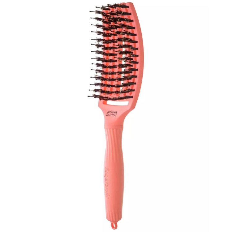 Olivia Garden Finger Brush Szczotka rozczesująco-masująca i'm perfection brzoskwiniowa.jpg