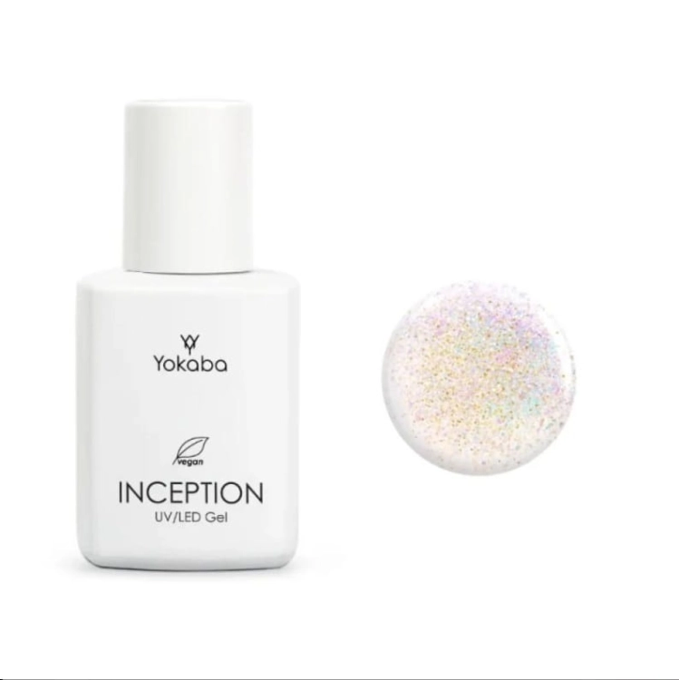 Yokaba inception Samopoziomujący żel do paznokci z pędzelkiem 15 gold 30ml