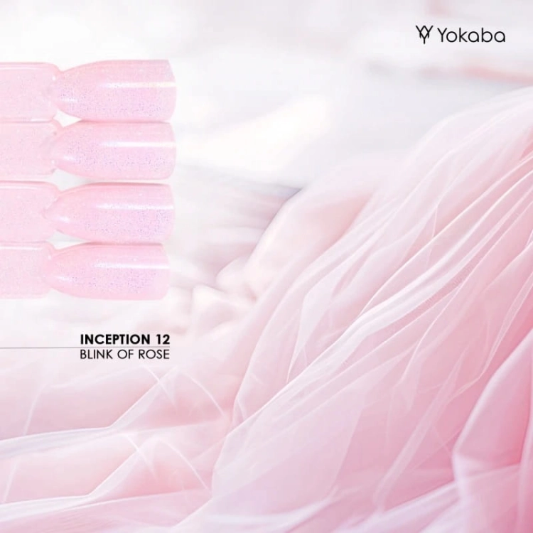 Yokaba inception Samopoziomujący żel do paznokci z pędzelkiem 12 blink of rose 30ml