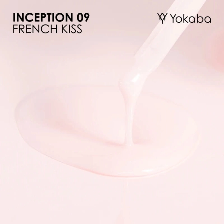 Yokaba inception Samopoziomujący żel do paznokci z pędzelkiem 09 french kiss 30ml