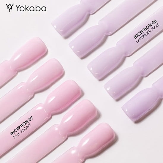 Yokaba inception Samopoziomujący żel do paznokci z pędzelkiem 07 pink peony 30ml