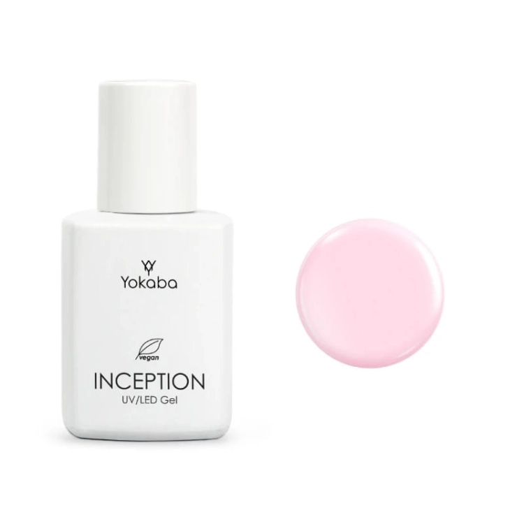 Yokaba inception Samopoziomujący żel do paznokci z pędzelkiem 07 pink peony 30ml