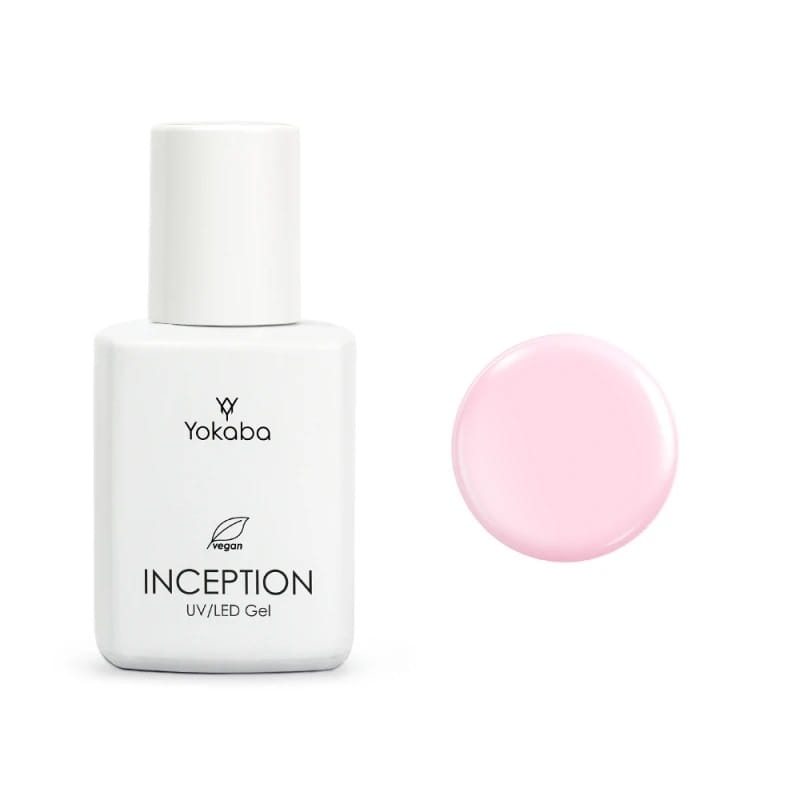 Yokaba inception Samopoziomujący żel do paznokci z pędzelkiem 07 pink peony 30ml