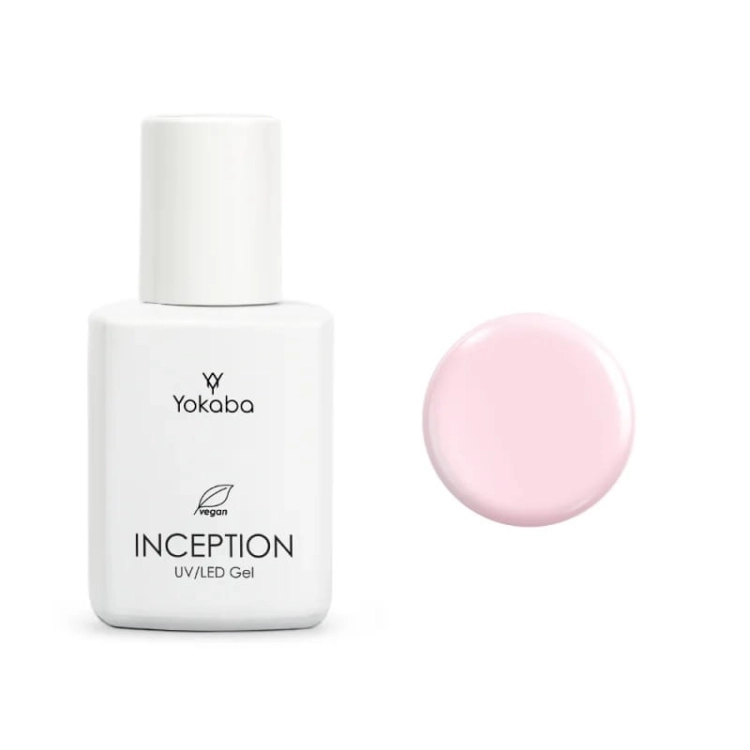 Yokaba inception Samopoziomujący żel do paznokci z pędzelkiem 06 pink lotus 30ml