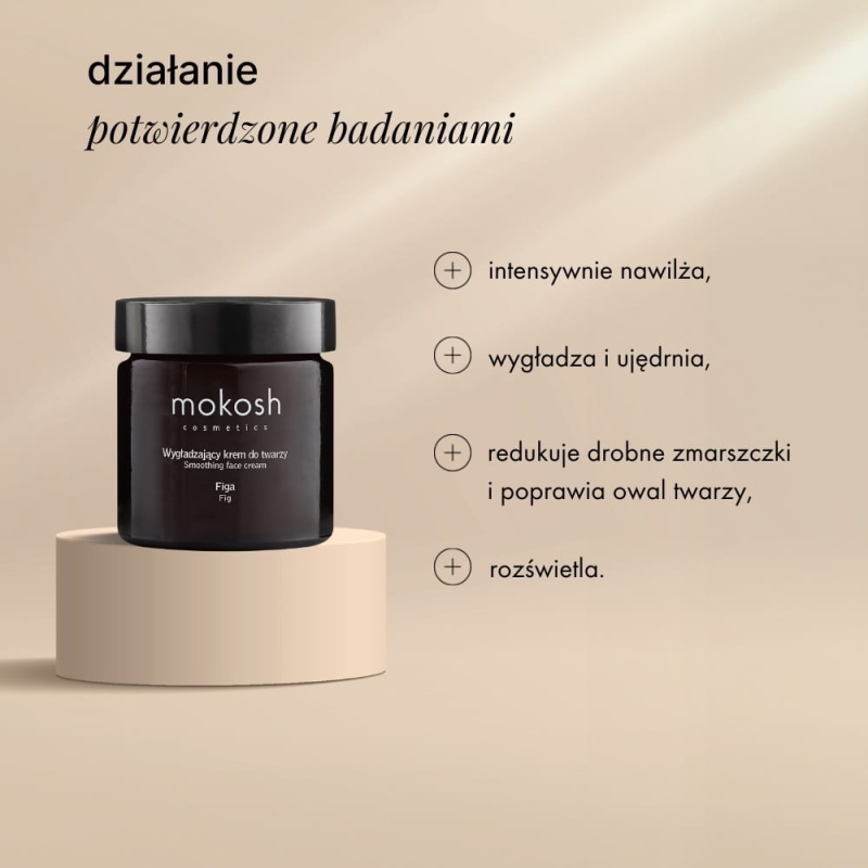Mokosh Wygładzający krem do twarzy figa 60ml