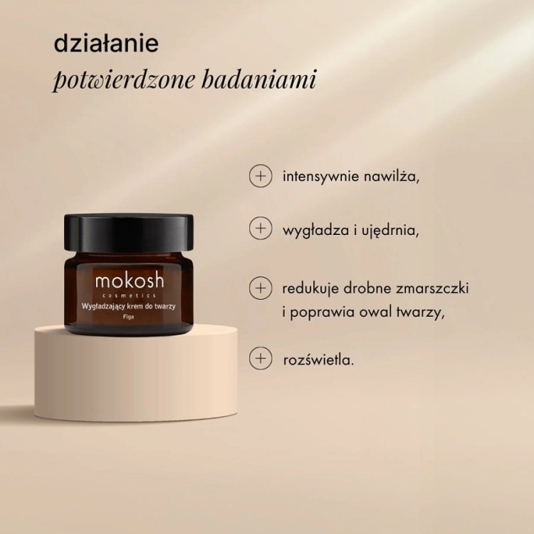 Mokosh Wygładzający krem do twarzy figa mini 15ml