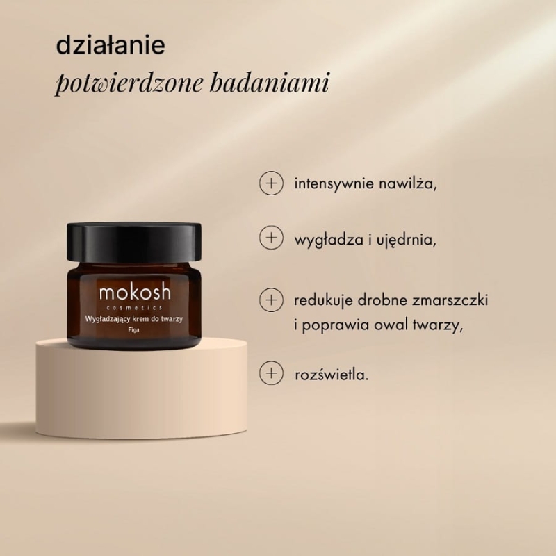 Mokosh Wygładzający krem do twarzy figa mini 15ml